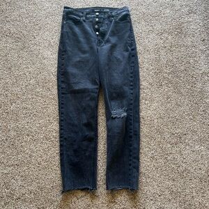 Extra high-rise Sky-Hi straight jeans